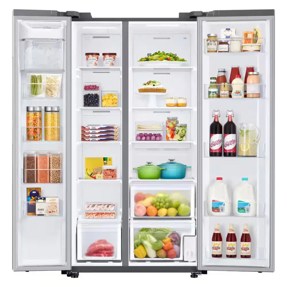 36 In. 22.6 Cu. Ft. Smart Side by Side Refrigerator in Fingerprint-Resistant Stainless Steel, Counter Depth | Fridge.com