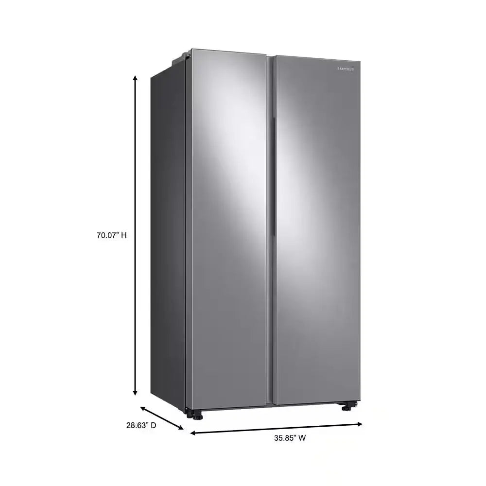 36 In. 22.6 Cu. Ft. Smart Side by Side Refrigerator in Fingerprint-Resistant Stainless Steel, Counter Depth | Fridge.com