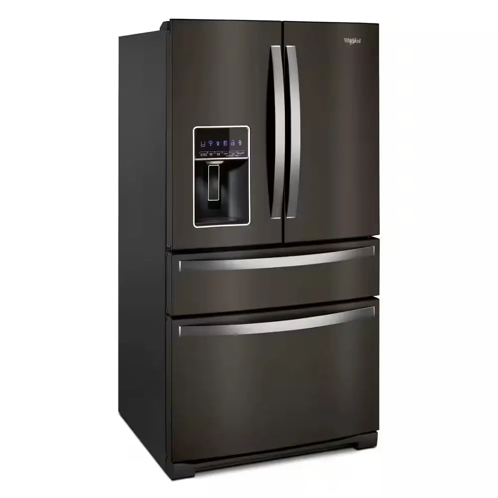 36 In. 26 Cu. Ft. Standard Depth French Door Refrigerator in Fingerprint Resistant Black Stainless with Triple Crisper | Fridge.com