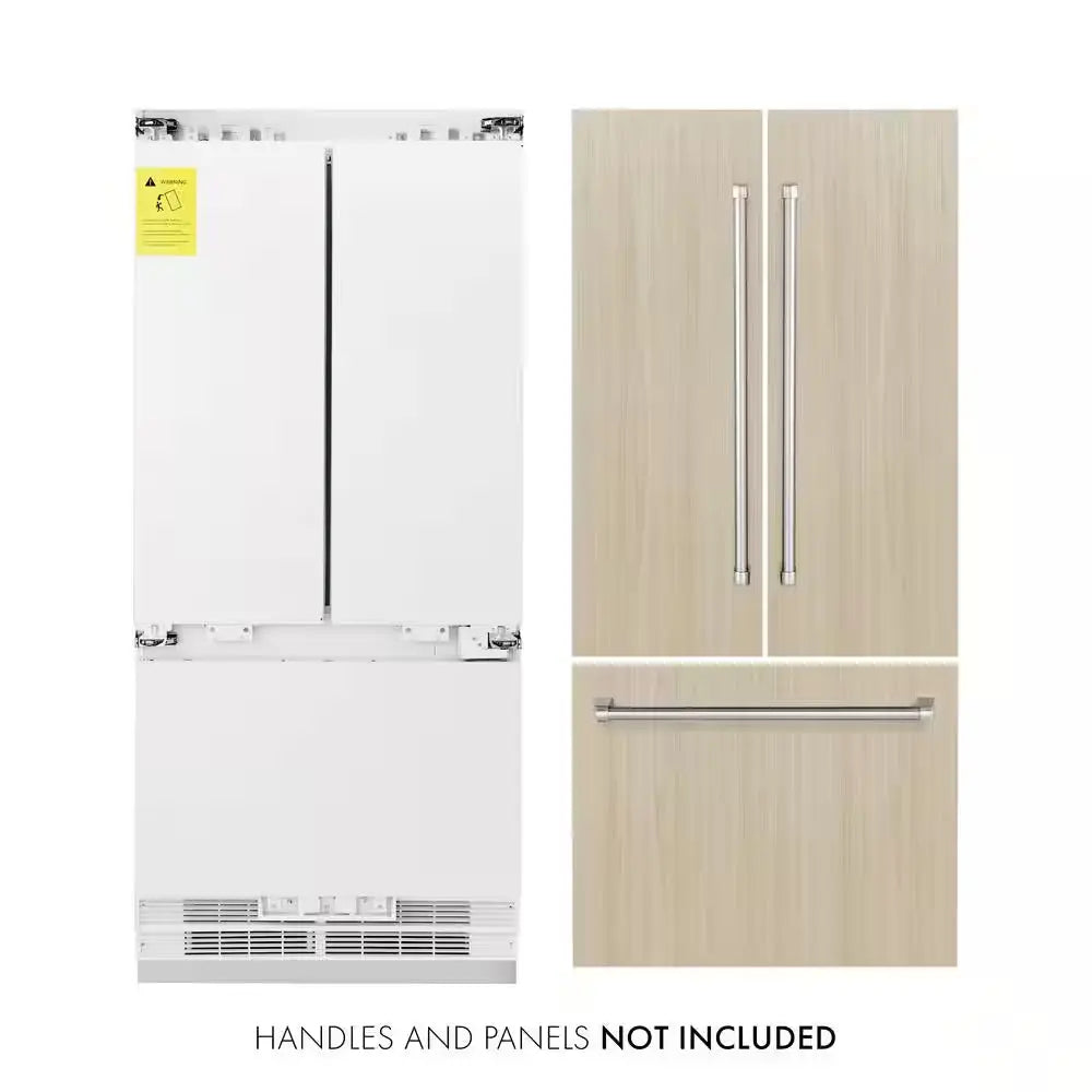 36 In. 3-Door Panel Ready French Door Refrigerator with Internal Ice and Water Dispenser | Fridge.com