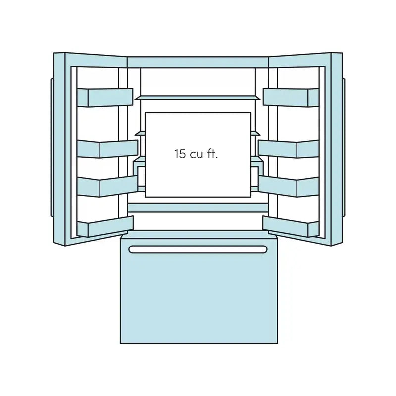 36" Counter Depth French-Door 22.1 Cu. Ft. Refrigerator | Fridge.com