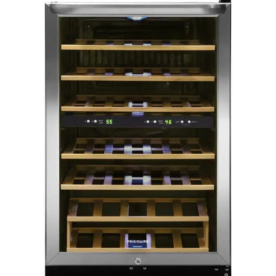 38-Bottle Wine Cooler with 2 Temperature Zones in Stainless Steel | Fridge.com