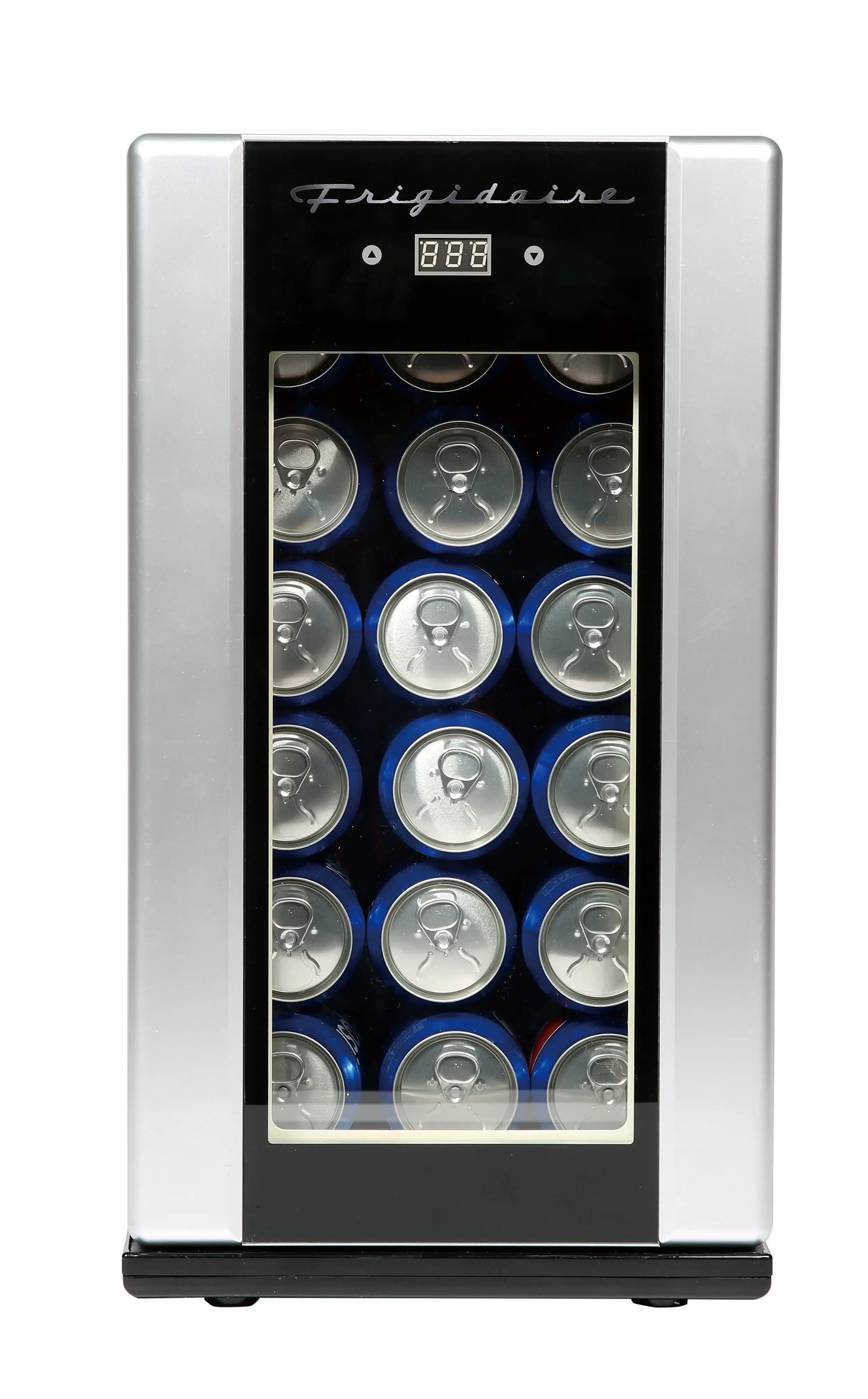 Frigidaire, 18 Can/4 Bottle Retro Beverage Refrigerator, Temperature Control, Stainless (EFMIS567-WM) | Fridge.com