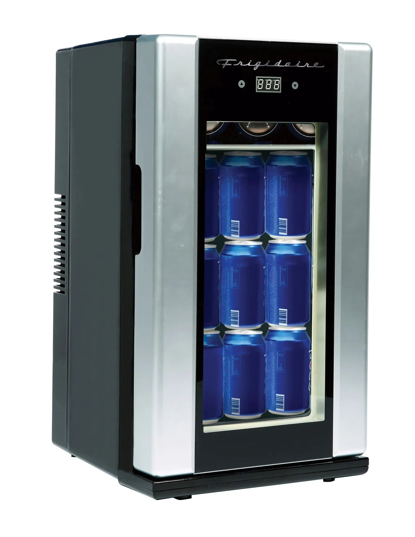 Frigidaire, 18 Can/4 Bottle Retro Beverage Refrigerator, Temperature Control, Stainless (EFMIS567-WM) | Fridge.com