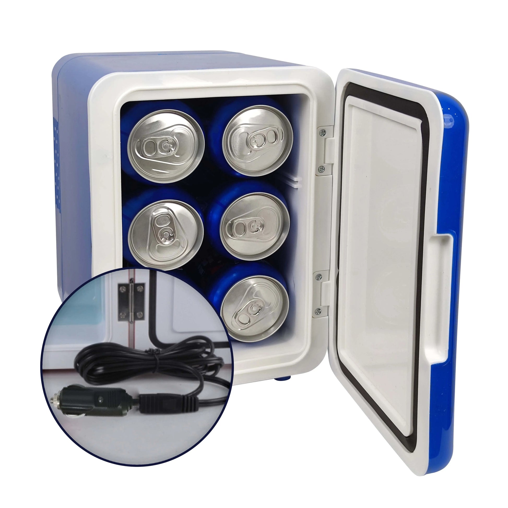 Bud Light 6 Can/4 Liter Capacity Mini Beverage Cooler, MIS137BULT, Blue | Fridge.com