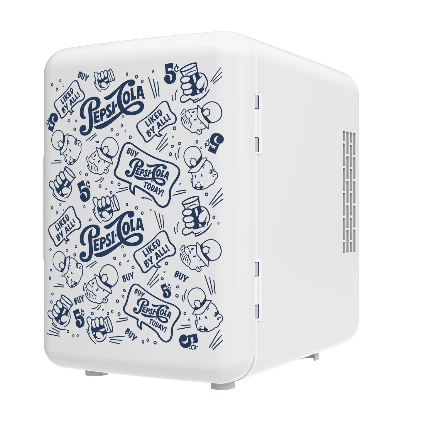 Pepsi, MIS150 6 Can / 4 Liters Mini Personal Fridge Cooler, up to 20° F with 12V Car Adaptor, Thermoelectric Cooling System | Fridge.com