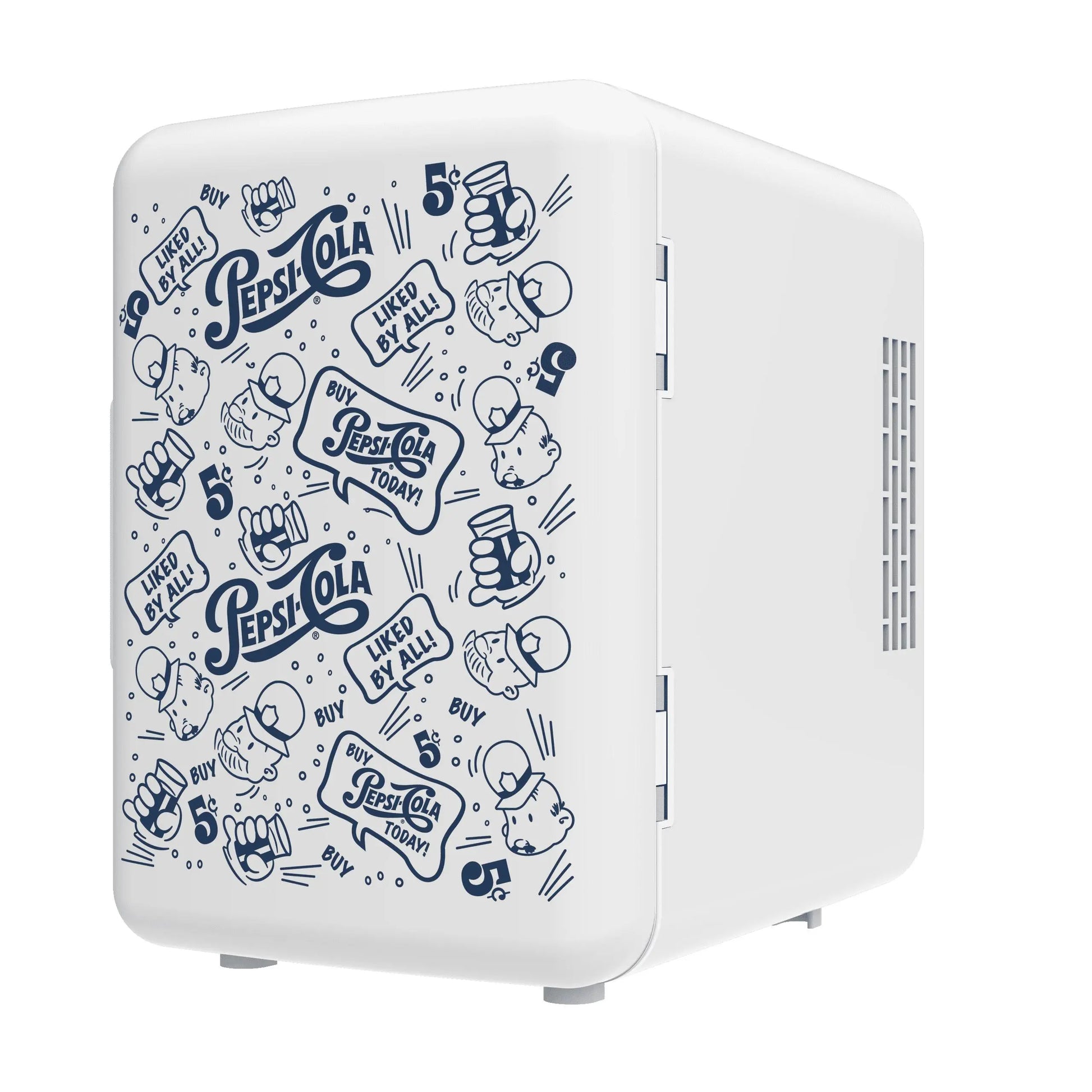 Pepsi, MIS150 6 Can / 4 Liters Mini Personal Fridge Cooler, up to 20° F with 12V Car Adaptor, Thermoelectric Cooling System | Fridge.com