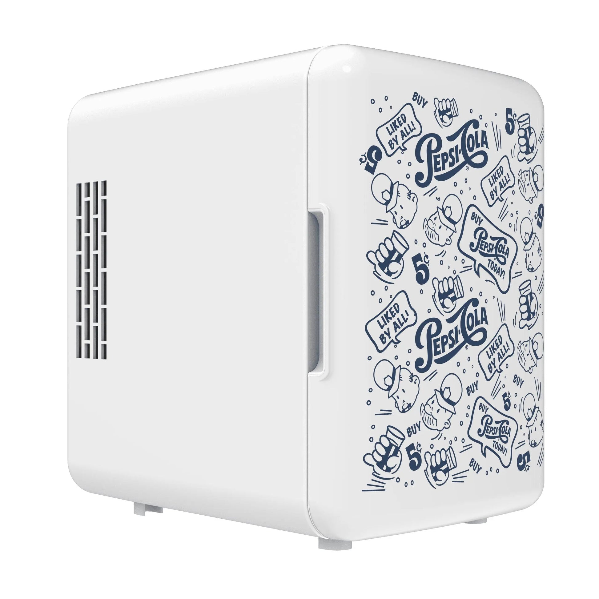 Pepsi, MIS150 6 Can / 4 Liters Mini Personal Fridge Cooler, up to 20° F with 12V Car Adaptor, Thermoelectric Cooling System | Fridge.com