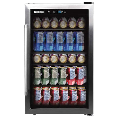 4.4-Cu-Ft. 126-Can Stainless Steel Door Beverage Center Compact Refrigerator | Fridge.com