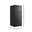 4.5 Cu. Ft. 2-Door Mini Refrigerator in Black with Freezer | Fridge.com