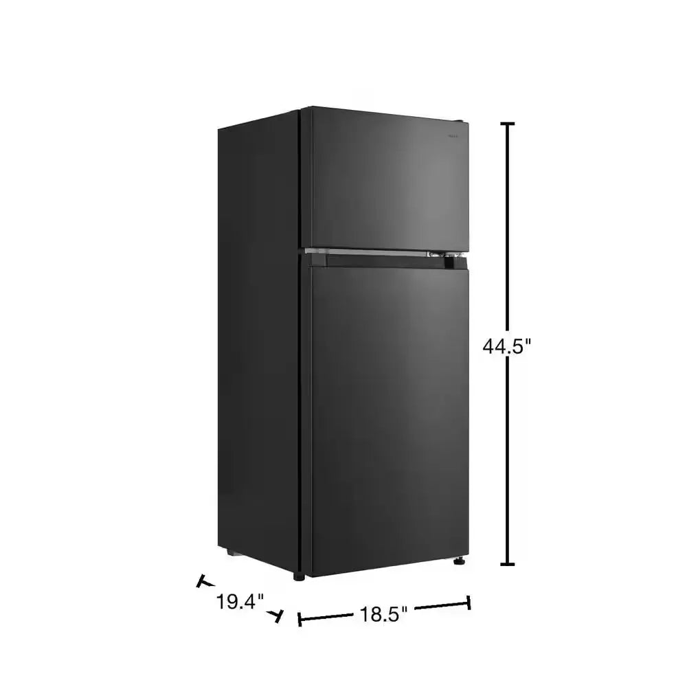 4.5 Cu. Ft. 2-Door Mini Refrigerator in Black with Freezer | Fridge.com