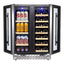 40-Bottle Dual Zone Wine Cooler Beverage Refrigerator with Independent Temperature Control | Fridge.com