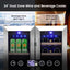 40-Bottle Dual Zone Wine Cooler Beverage Refrigerator with Independent Temperature Control | Fridge.com