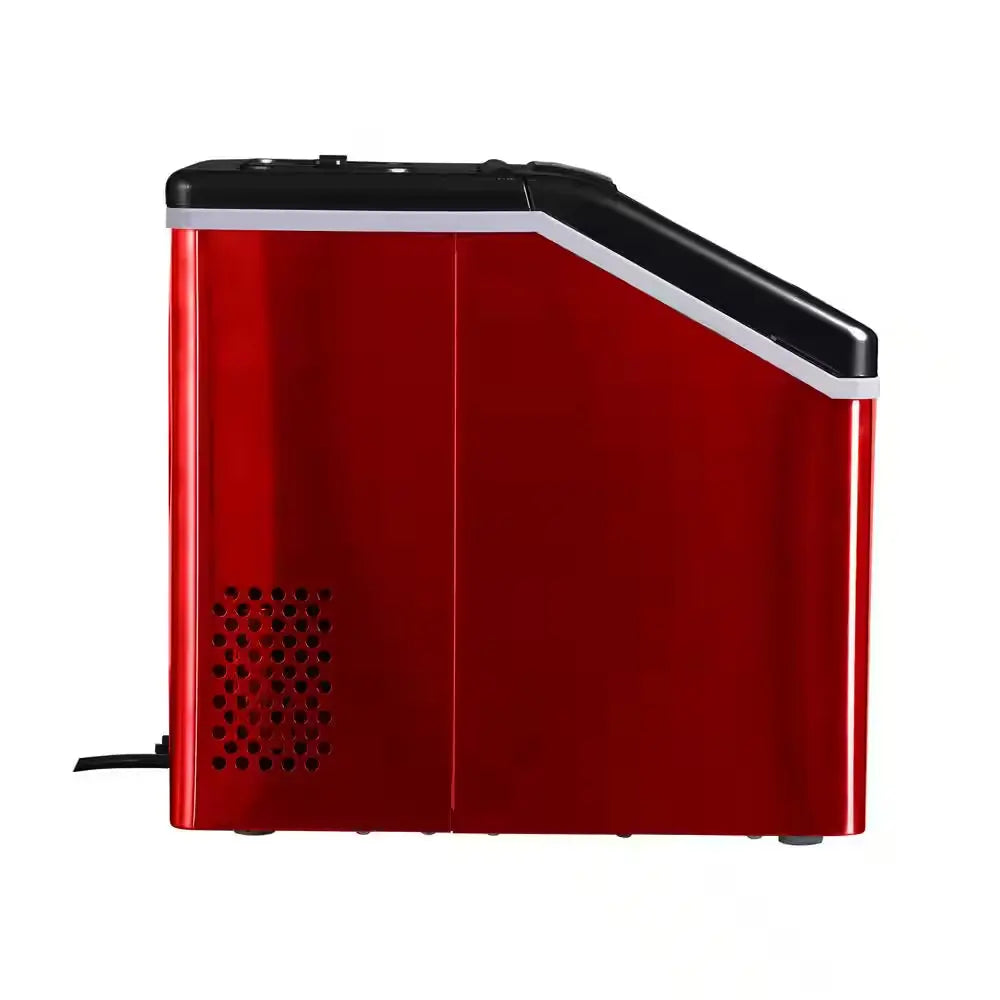 40 Lbs. Freestanding Ice Maker in Red | Fridge.com