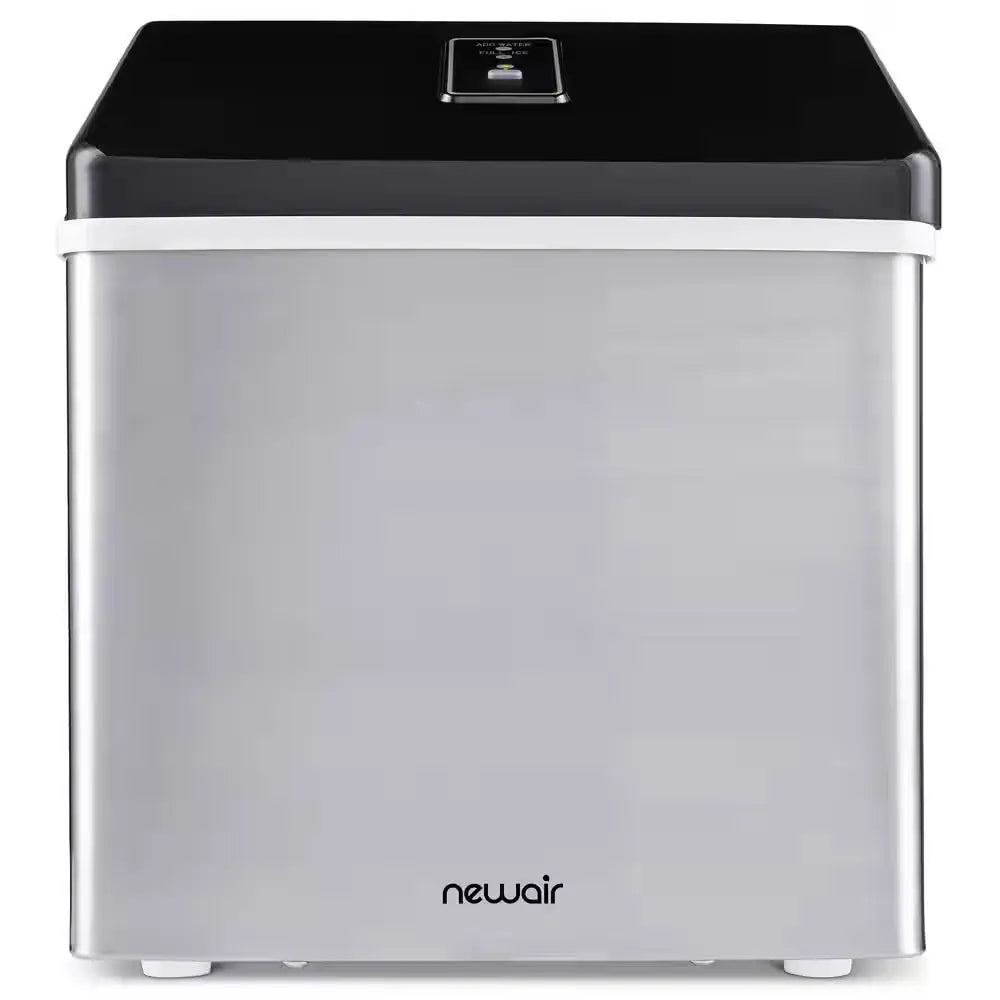 40 Lbs. Portable Ice a Day Countertop Clear Ice Maker BPA Free Parts Perfect for Cocktails and Soda in Stainless Steel | Fridge.com