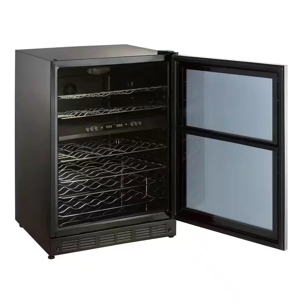 44 Bottle Dual Zone Wine Cooler in Stainless Steel | Fridge.com