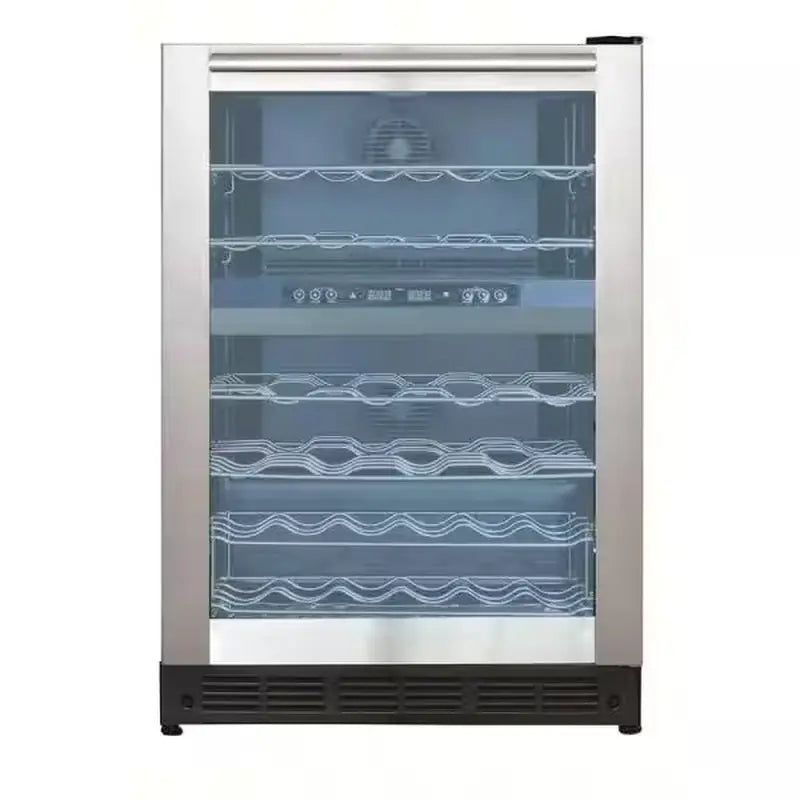 44 Bottle Dual Zone Wine Cooler in Stainless Steel | Fridge.com