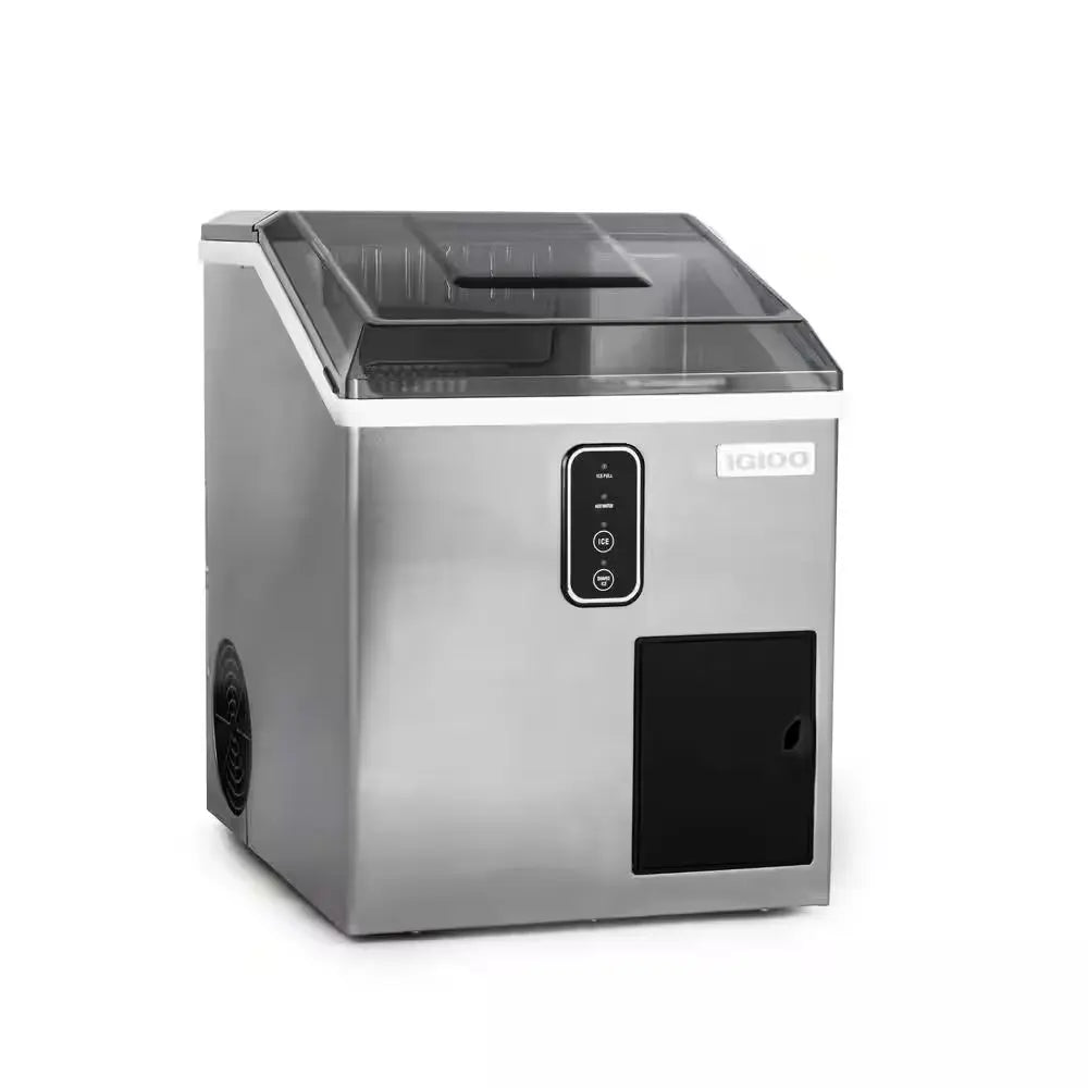 44 Lb. Portable Ice Maker and Dispensing Ice Shaver in Stainless Steel | Fridge.com