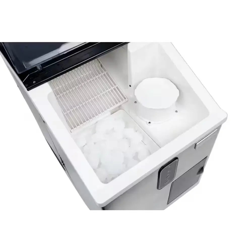 44 Lb. Portable Ice Maker and Dispensing Ice Shaver in Stainless Steel | Fridge.com