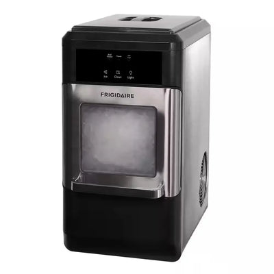 44 Lbs. Freestanding Crunchy Nugget Ice Maker in Stainless Steel and Black | Fridge.com