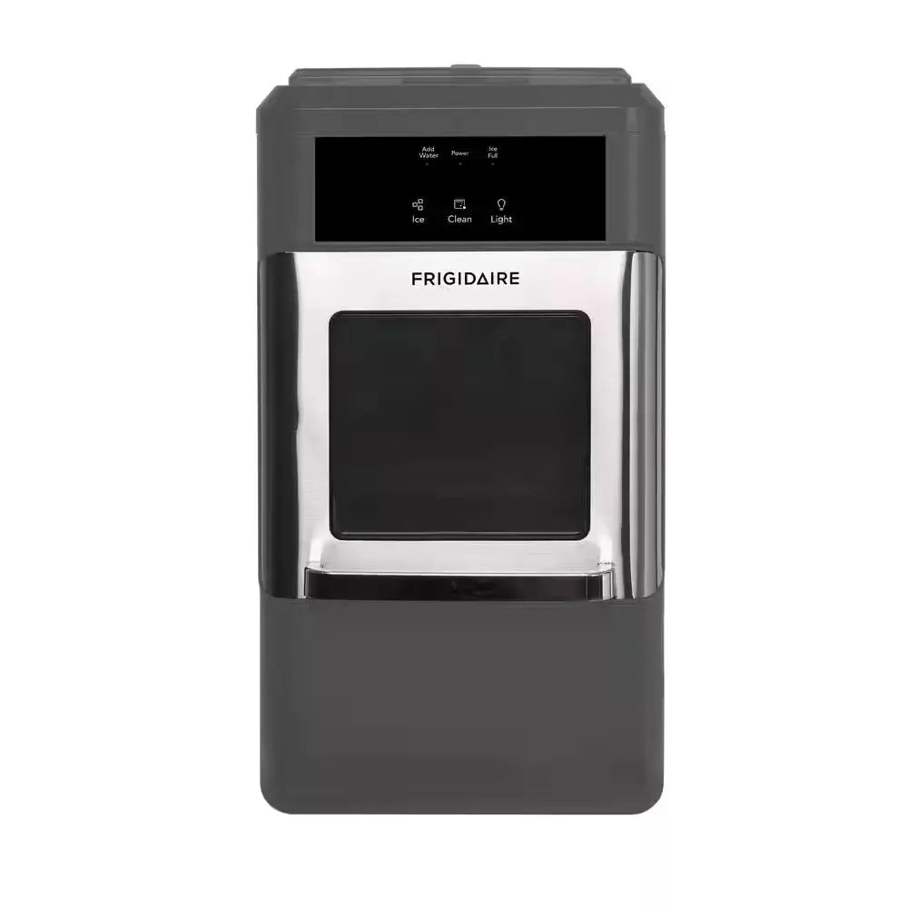 44 Lbs. Freestanding Crunchy Nugget Ice Maker in Stainless Steel and Black | Fridge.com