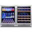 48 In. Triple Zone 46-Wine Bottles 140-Cans Beverage and Wine Cooler Side-By-Side Refrigerators Built-In Fridge in Black | Fridge.com