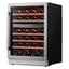 48 In. Triple Zone Cellar Cooling Unit 100-Bottles Built- in Wine Cooler Side-By-Side Refrigerator Frost Free in Black | Fridge.com