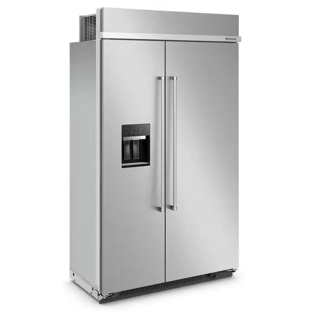 48 In. W 29.4 Cu. Ft. Built-In Side by Side Refrigerator in Stainless Steel with Printshield Finish | Fridge.com