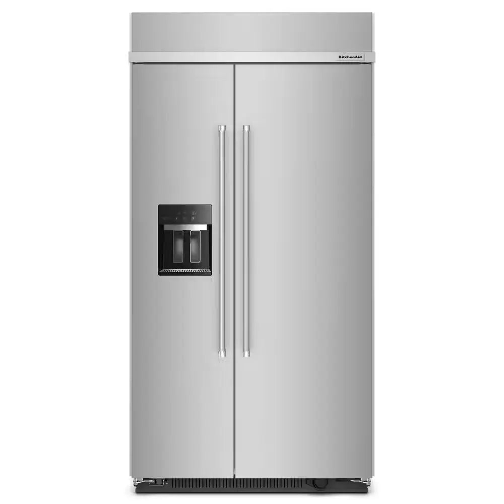 48 In. W 29.4 Cu. Ft. Built-In Side by Side Refrigerator in Stainless Steel with Printshield Finish | Fridge.com