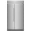 48 In. W 30 Cu. Ft. Built-In Side by Side Refrigerator in Stainless Steel with Printshield | Fridge.com