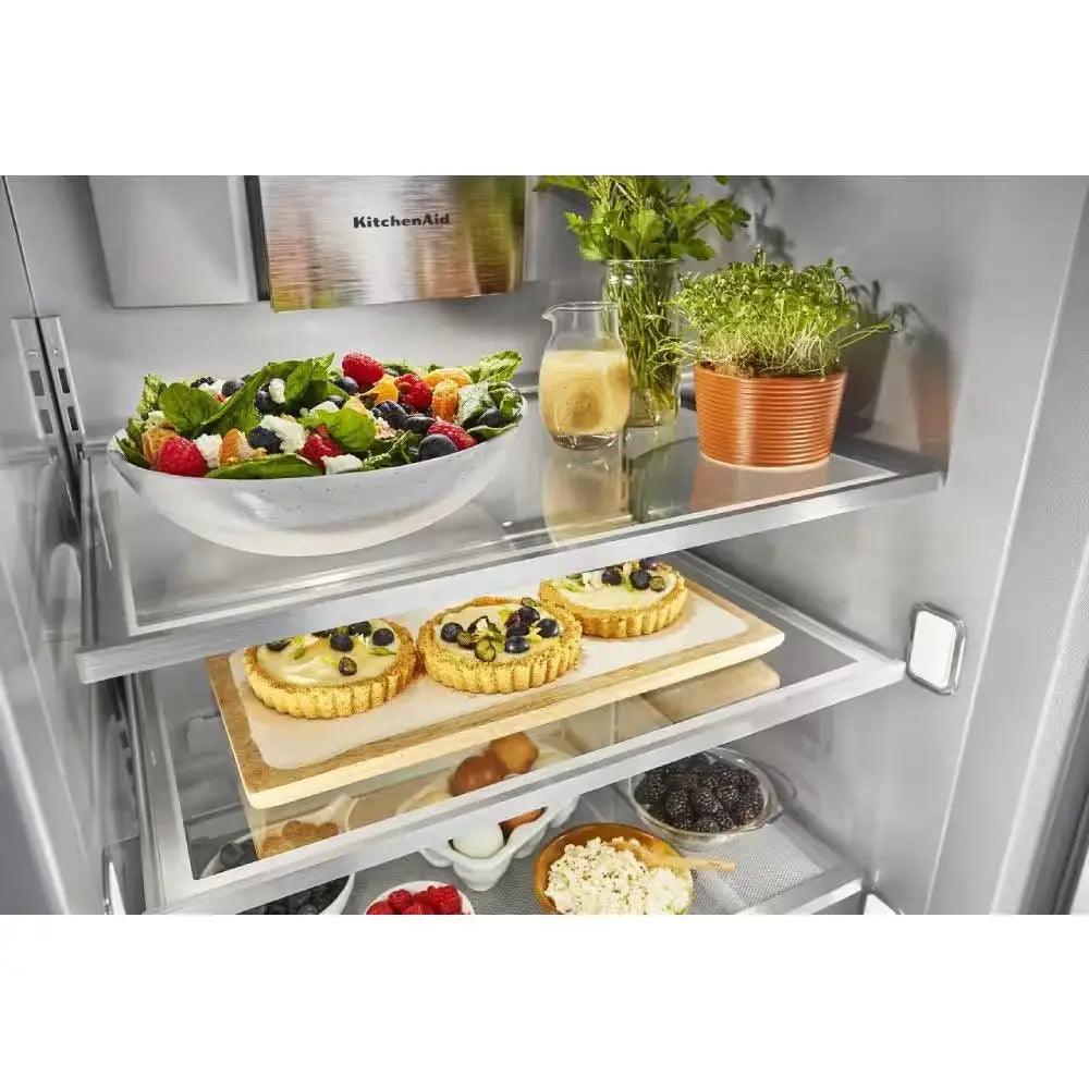 48 In. W 30 Cu. Ft. Built-In Side by Side Refrigerator in Stainless Steel with Printshield | Fridge.com