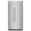 48 In. W 30 Cu. Ft. Built-In Side by Side Refrigerator in Stainless Steel with Printshield | Fridge.com