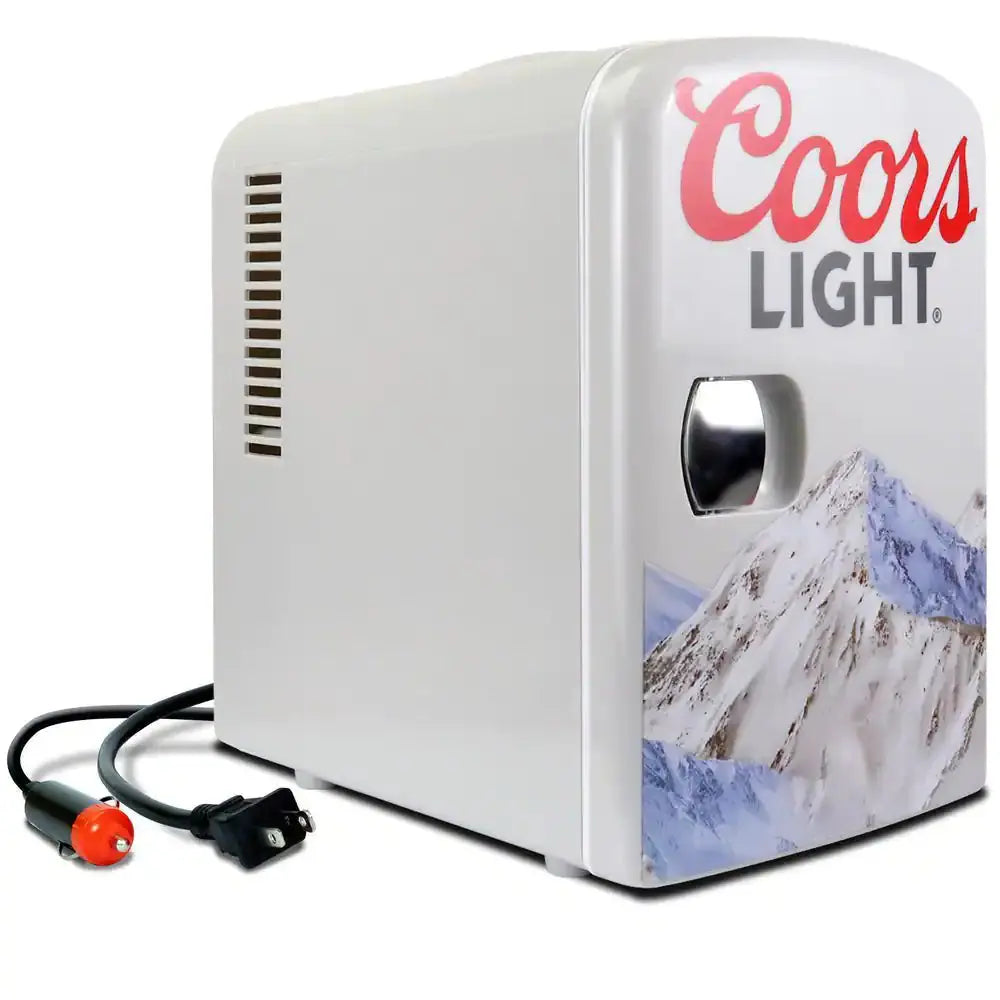 4L Mini Fridge Portable Thermoelectric Cooler, Holds 6 Standard Cans or 4 Tallboys Gray | Fridge.com