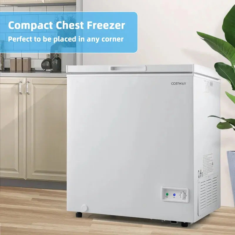 5 Cubic Feet Chest Freezer with Adjustable Temperature Controls | Fridge.com