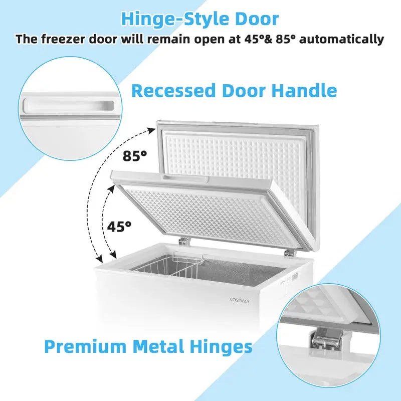 5 Cubic Feet Chest Freezer with Adjustable Temperature Controls | Fridge.com