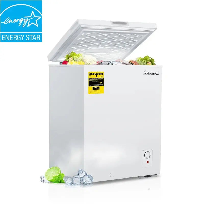 5 Cubic Feet Garage Ready Chest Freezer with Adjustable Temperature Controls | Fridge.com