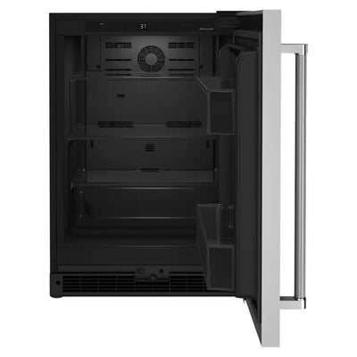 5.0 Cu. Ft. Mini Fridge in Black Cabinet with Stainless Door without Freezer | Fridge.com