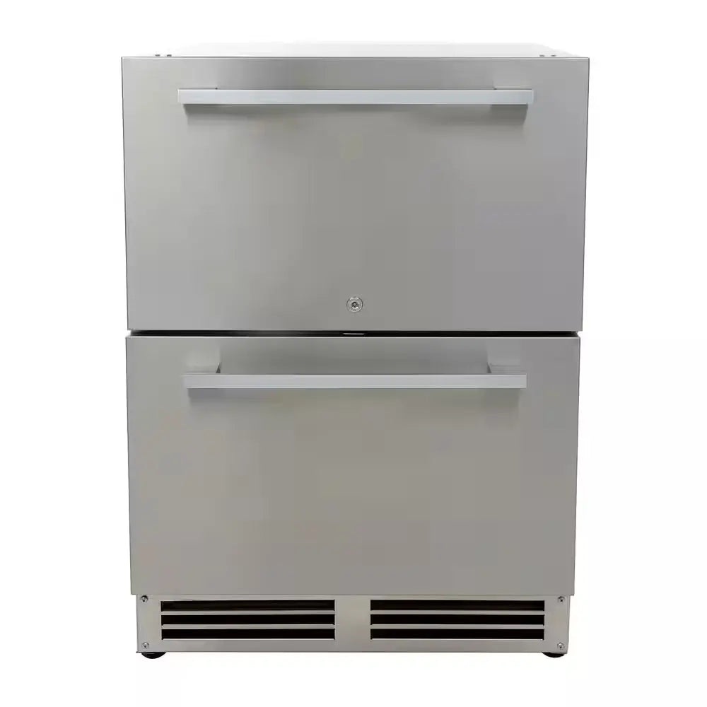 5.2 Cu. Ft. Built-In Outdoor Refrigerator with Dual Drawers in Stainless Steel | Fridge.com