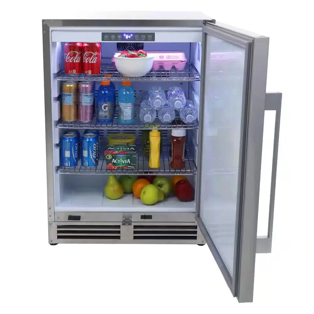 5.4 Cu. Ft. Built-In Outdoor Refrigerator in Stainless Steel | Fridge.com