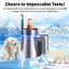 5.9 In. Portable Single Bottle Cellar Cooling Unit Wine Beverage Cooler in Stainless Steel + Car Charger Adapter | Fridge.com