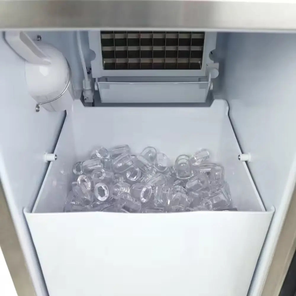 50 Lbs. Outdoor Built-In Ice Maker in Stainless Steel | Fridge.com