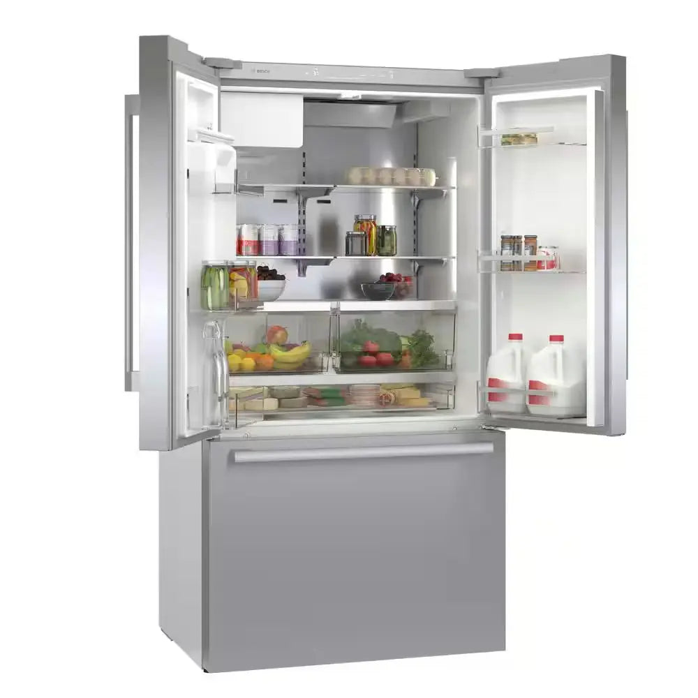 500 Series 36 In. 22 Cu. Ft. Smart Counter Depth French Door Refrigerator Stainless Steel, Fastest Ice Maker and Water | Fridge.com