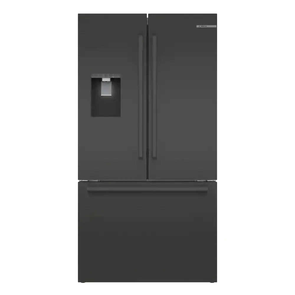 500 Series 36 In. 22 Cu. Ft. Smart Counter Depth French Door Refrigerator in Black Stainless Steel, Internal Water & Ice | Fridge.com