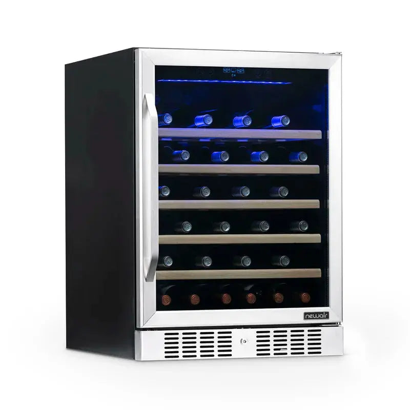 52 Bottle Compressor Wine Cooler, Stainless Steel | Fridge.com