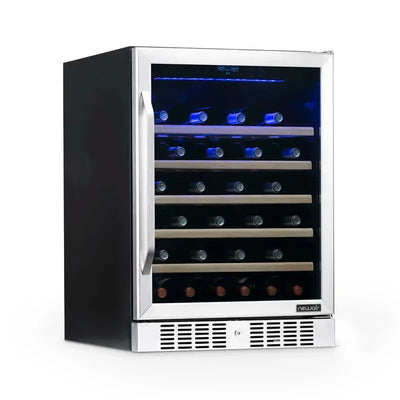 52 Bottle Compressor Wine Cooler, Stainless Steel | Fridge.com