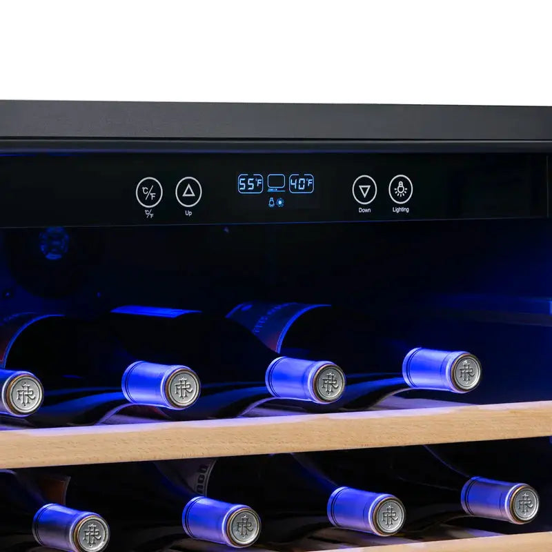 52 Bottle Compressor Wine Cooler, Stainless Steel | Fridge.com