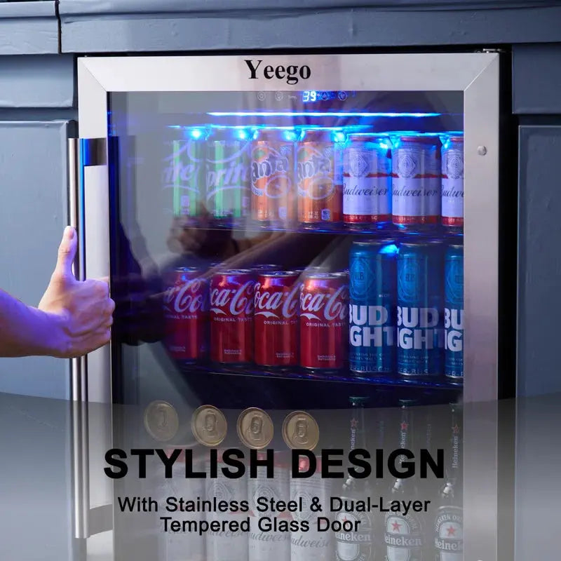 52 Bottle and 180 Can Single Zone Freestanding Wine & Beverage Refrigerator | Fridge.com