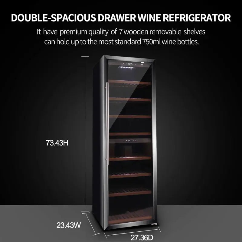 23" Width 170 Bottles Capacity Wine Cooler Dual Zone 18 Cu.Ft. / 520 L | Fridge.com