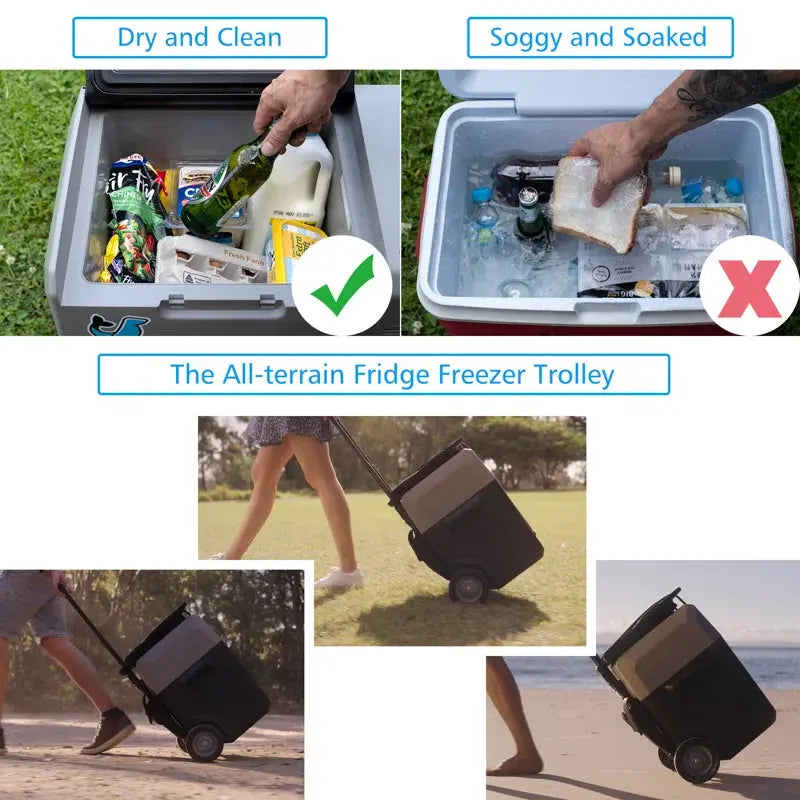 52Qt 12V Car Freezer with APP Control, Portable Cooler Refrigerator(Without Battery) | Fridge.com