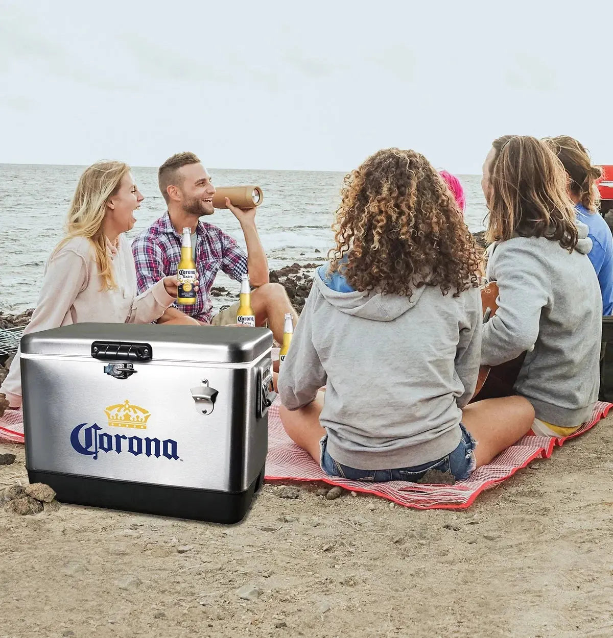 Corona Ice Chest Cooler with Bottle Opener 51L /54 Quart | Fridge.com